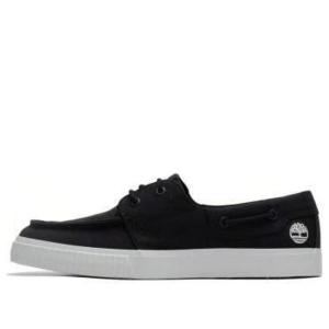 Кроссовки low lace up sneakers 'black canvas' Timberland, черный