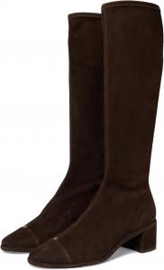 Ботинки Tory Burch Women's Cap-Toe Knee High Boot 55mm, Dark Cocoa