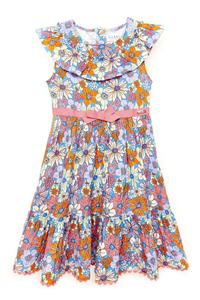 Хлопковое платье Nicole Miller, фиолетовый