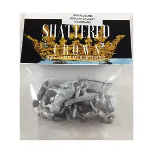 Русская регулярная кавалерия с командованием, WWI Shattered Crown Miniatures - Russian (28mm)