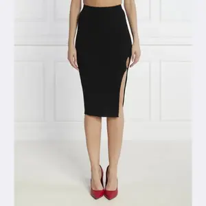 Шерстяная юбка Pinko, черный