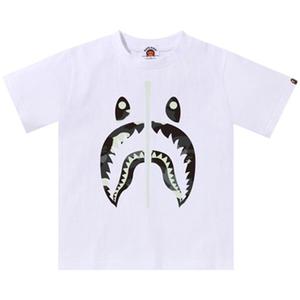 Футболка BAPE Kids City Camo Shark Tee 'White'
