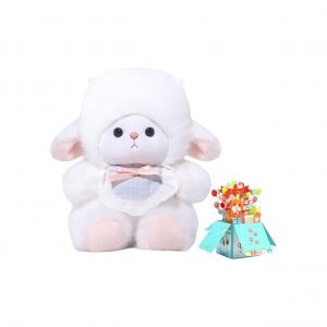 Милый плюшевый зверек котенок, ягненок, обезьянка, щенок, коала, слон, панда Handsome