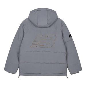 Куртка nb logo зимняя пуховая куртка New Balance, серый