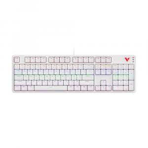 Клавиатура игровая механическая проводная Rapoo V500PRO 2024, Brown Switch, белый, английская раскладка