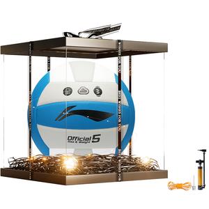 Мяч волейбольный LiNing PU размер 5 унисекс сине-белый