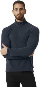Helly-Hansen Daybreaker 1/2 Zip Fleece - мужская куртка из переработанного флиса, уютная полузастегивающаяся толстовка на все сезоны Helly Hansen, 600 Navy