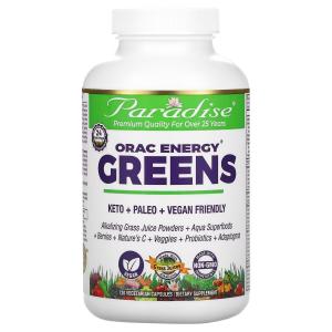 Добавка Paradise Herbs ORAC-Energy Greens, 120 вегетарианских капсул