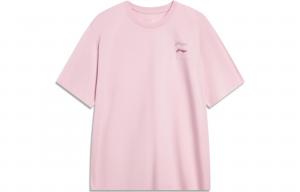Футболка LiNing Sports Fashion Collection унисекс, нежно-розовый цвет, мягкий песочный