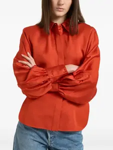 Рубашка с рукавами-баллонами Iro, оранжевый