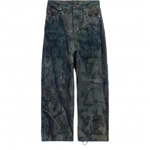 Джинсы с принтом Balenciaga, коричневый