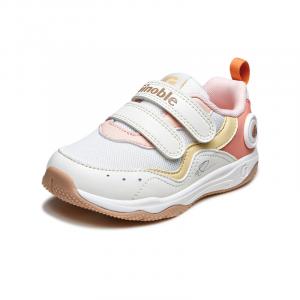 Детская повседневная обувь для детей, кроссовки, кроссовки Ginoble, цвет Cotton white / papaya powder / yellow