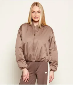 Атласная куртка-бомбер LORRAINE regular fit Guess Jeans, коричневый