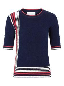 Футболка Rabanne striped knitted top, синий