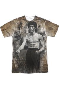Футболка с коротким рукавом для взрослых Bruce Lee Thee Lee из 100% полиэстера Gildan, белый