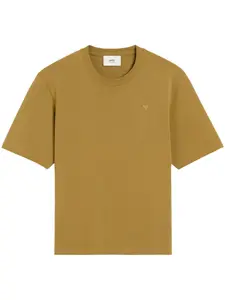 Футболка с монограммой Ami de Coeur AMI Paris, желтый