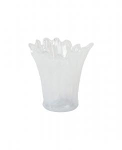 Ваза Onda Glass Short Vase VIETRI, белый
