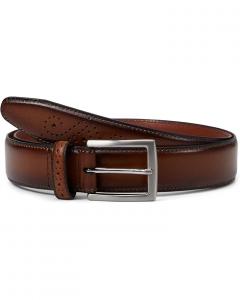 Ремень Johnston & Murphy Burnished Edge Belt, желто-коричневый