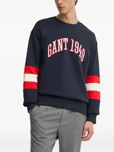 Толстовка с вышитым логотипом Gant, синий