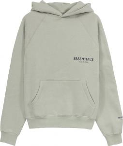 Худи Fear of God Essentials x SSENSE Pullover Hoodie 'Green Concrete', зеленый