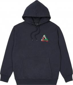 Толстовка Palace Swirl Tri-Ferg Hood 'Navy', синий