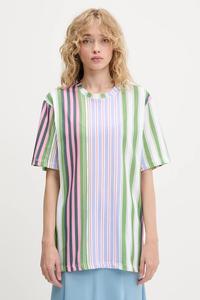 Хлопковая футболка Stine Goya, зеленый