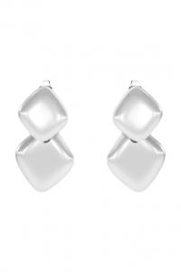 Посеребренные серьги «Змея» Lilou, серебряный