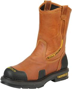 Мужские ботинки Crazy Honey с запрессовкой, кожаные, мягкий носок, резиновая подошва, средний голенище, прочные, легкие, стиль «вестерн» для ранчо, фермы, склада, работы на улице, повседневный деревенский комфорт Generic, initial