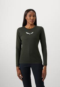 Топ Salewa EAGLE DRY TEE, Dark Olive/Dark Green