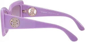 Женские солнцезащитные очки BURBERRY Daisy Grey Gradient Butterfly BE4344F 394111 53, Lilac
