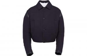 Стеганая куртка мужская темно-синяя Prada, синий