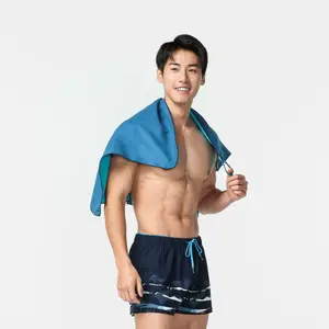 Двусторонняя микрофибровая банная салфетка Nabaiji S 39 x 55 см blue/green