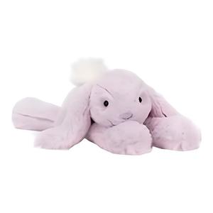 JELLYCAT Плюшевая кукла Smaji Lavender Rabbit, 24 см, сидячая поза