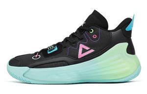 Баскетбольные кроссовки Shadowhunting Lux мужские, среднего размера, черные/зеленые Peak