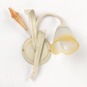 Настенный светильник ONLI Lucrezia Typ A, сатиновое стекло / железо - количество языков пламени: 1