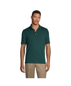 Школьная форма, мужская рубашка поло с короткими рукавами и интерлоком Lands' End