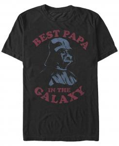 Звездные войны мужская классическая футболка с коротким рукавом darth vader best papa in the galaxy Fifth Sun, черный