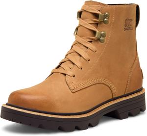 Женские ботинки Sorel Revel Rd с шнуровкой, водонепроницаемые, коричневый/бежевый