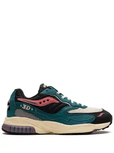 Кроссовки 3D Grid Hurricane Midnight Swimming Saucony, зеленый