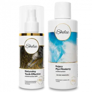 Shelee набор: тоник для лица с биоферментом 20%, 150 мл + успокаивающая мицеллярная вода с биоферментом, овсом и алоэ вера, 250 мл