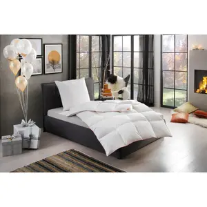 Одеяло + подушка RIBECO из гусиного пуха «Kalle» экологичны и просты в уходе!, белый