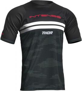 Thor Intense Assist Decoy Велосипед Джерси, черный/белый