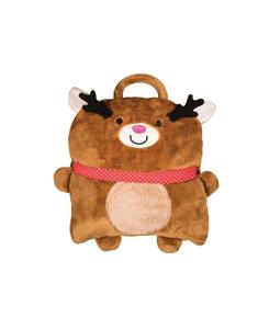 Рождественское складное одеяло-подушка с изображением оленя Рудольфа, 40 x 47 дюймов C&F Home, Brown