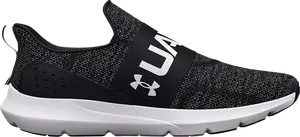 Кроссовки Under Armour Surge 3 Slip Black White, черный