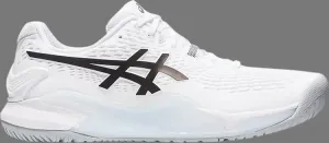 Кроссовки gel resolution 9 'white black' Asics, белый
