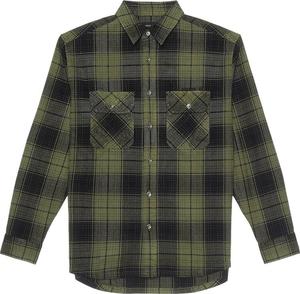 Рубашка PURPLE BRAND Plaid Flannel Long-Sleeve 'Green', зеленый
