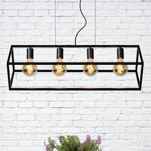 Подвесной светильник Lucide Fabian, железо - черное - количество языков пламени: 4