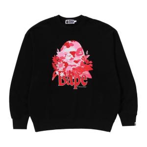 Свитер BAPE Floral Ape Head Crewneck, Black