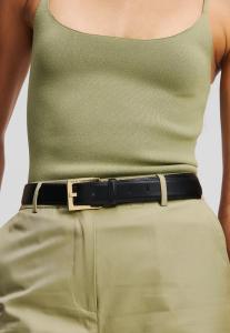 Ремень KARL LAGERFELD ESSENTIAL, Black Gold/Black