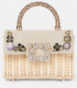 Мини-сумка Jewel Efflorescence Roger Vivier, Naturale Corda